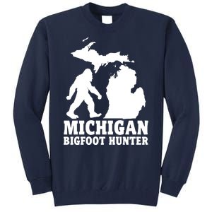 Michigan Bigfoot Hunter Tall Sweatshirt