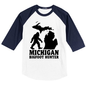 Michigan Bigfoot Hunter Baseball Sleeve Shirt