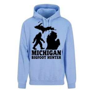 Michigan Bigfoot Hunter Unisex Surf Hoodie