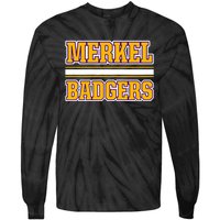 Merkel Badgers Horizontal Stripes Tie-Dye Long Sleeve Shirt