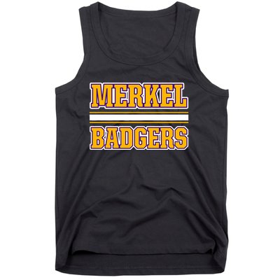 Merkel Badgers Horizontal Stripes Tank Top