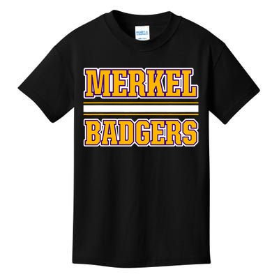 Merkel Badgers Horizontal Stripes Kids T-Shirt