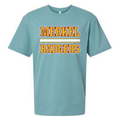 Merkel Badgers Horizontal Stripes Sueded Cloud Jersey T-Shirt