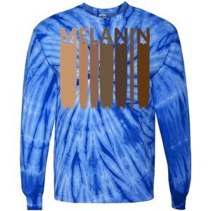 Melanin Black History Month Afrocentric Black Pride Gift Tie-Dye Long Sleeve Shirt