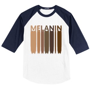 Melanin Black History Month Afrocentric Black Pride Gift Baseball Sleeve Shirt