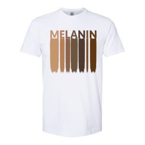 Melanin Black History Month Afrocentric Black Pride Gift Softstyle CVC T-Shirt