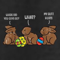 My Butt Hurts Funny Bitten Chocolate Bunny Easter Adult Drive Performance Visor
