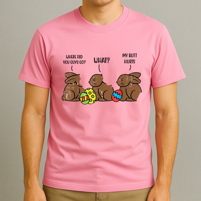 My Butt Hurts Funny Bitten Chocolate Bunny Easter T-Shirt