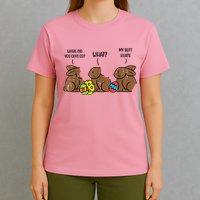 My Butt Hurts Funny Bitten Chocolate Bunny Easter T-Shirt