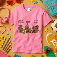 My Butt Hurts Funny Bitten Chocolate Bunny Easter Kids T-Shirt