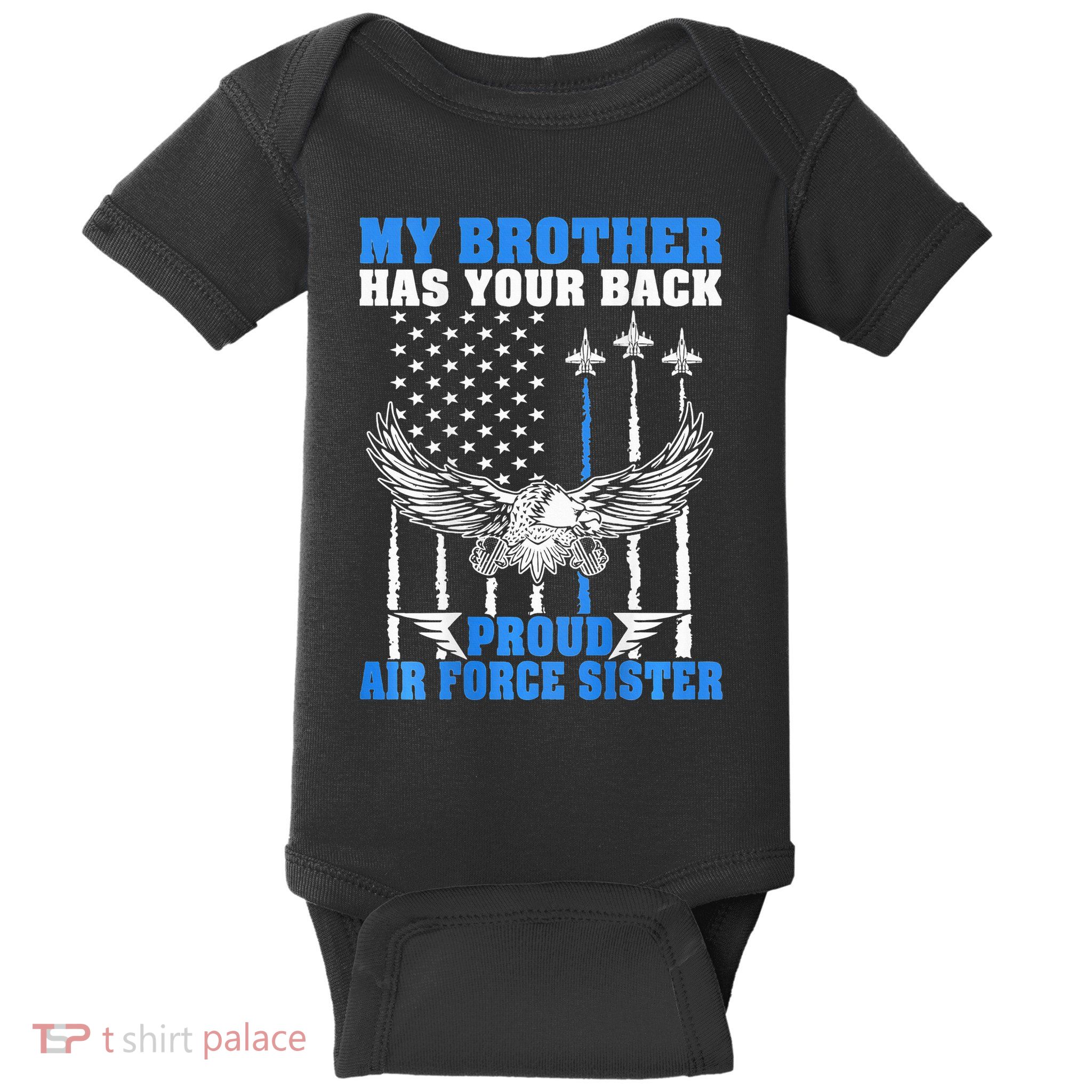 My Brother Has Your Back Proud Sister Sibling Gift Baby Bodysuit