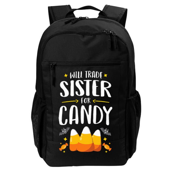 Matching Brother Halloween Will Trade Sister For Candy Daily Commute Backpack