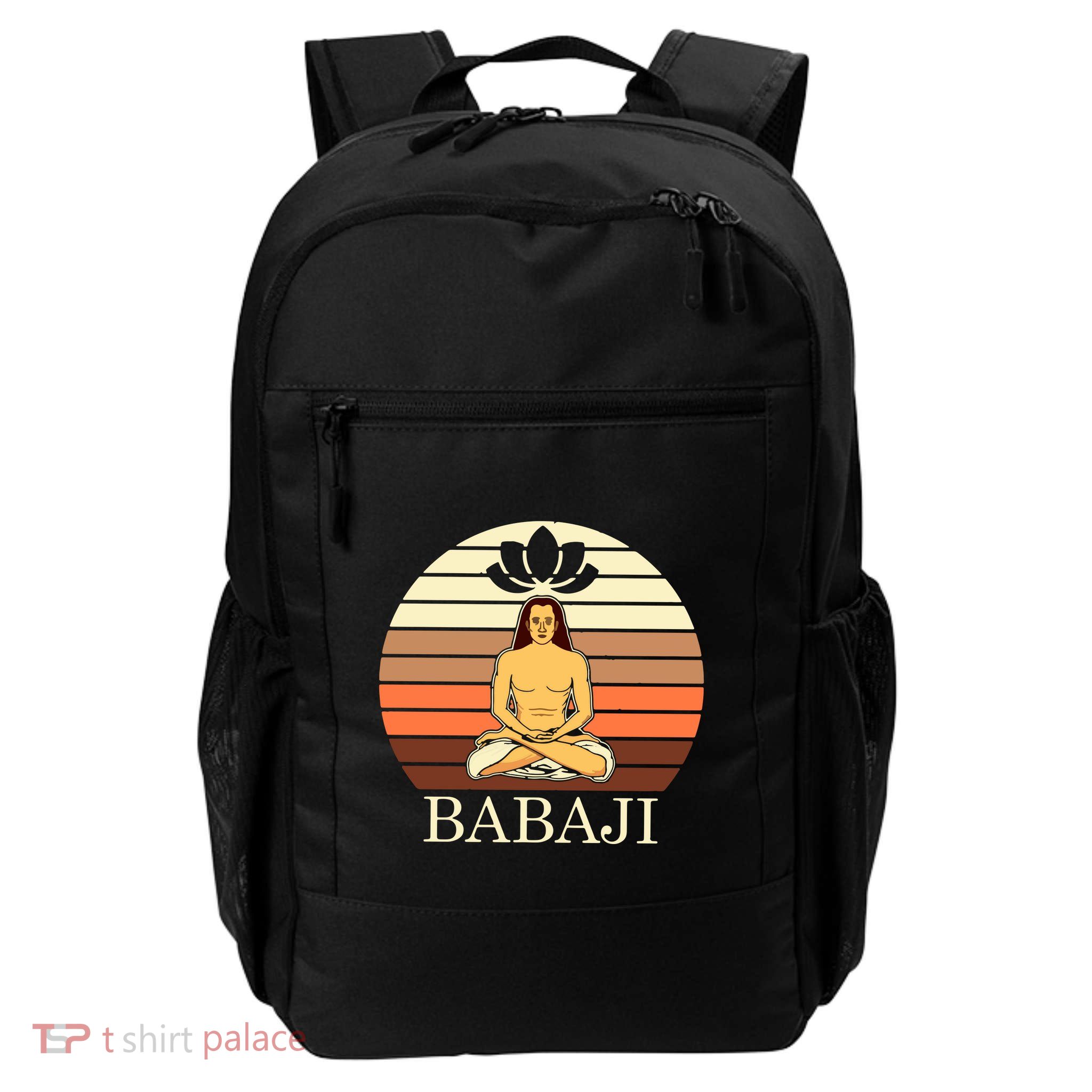Mahavatar Babaji Hinduism Buddha Peace Master Fitness Poses Hoodie Backpack