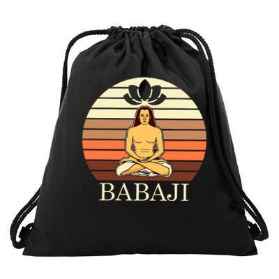 Mahavatar Babaji Hinduism Buddha Peace Master Fitness Poses Hoodie Drawstring Bag