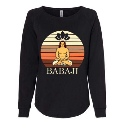 Mahavatar Babaji Hinduism Buddha Peace Master Fitness Poses Hoodie Womens California Wash Sweatshirt