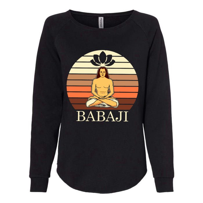 Mahavatar Babaji Hinduism Buddha Peace Master Fitness Poses Hoodie Womens California Wash Sweatshirt