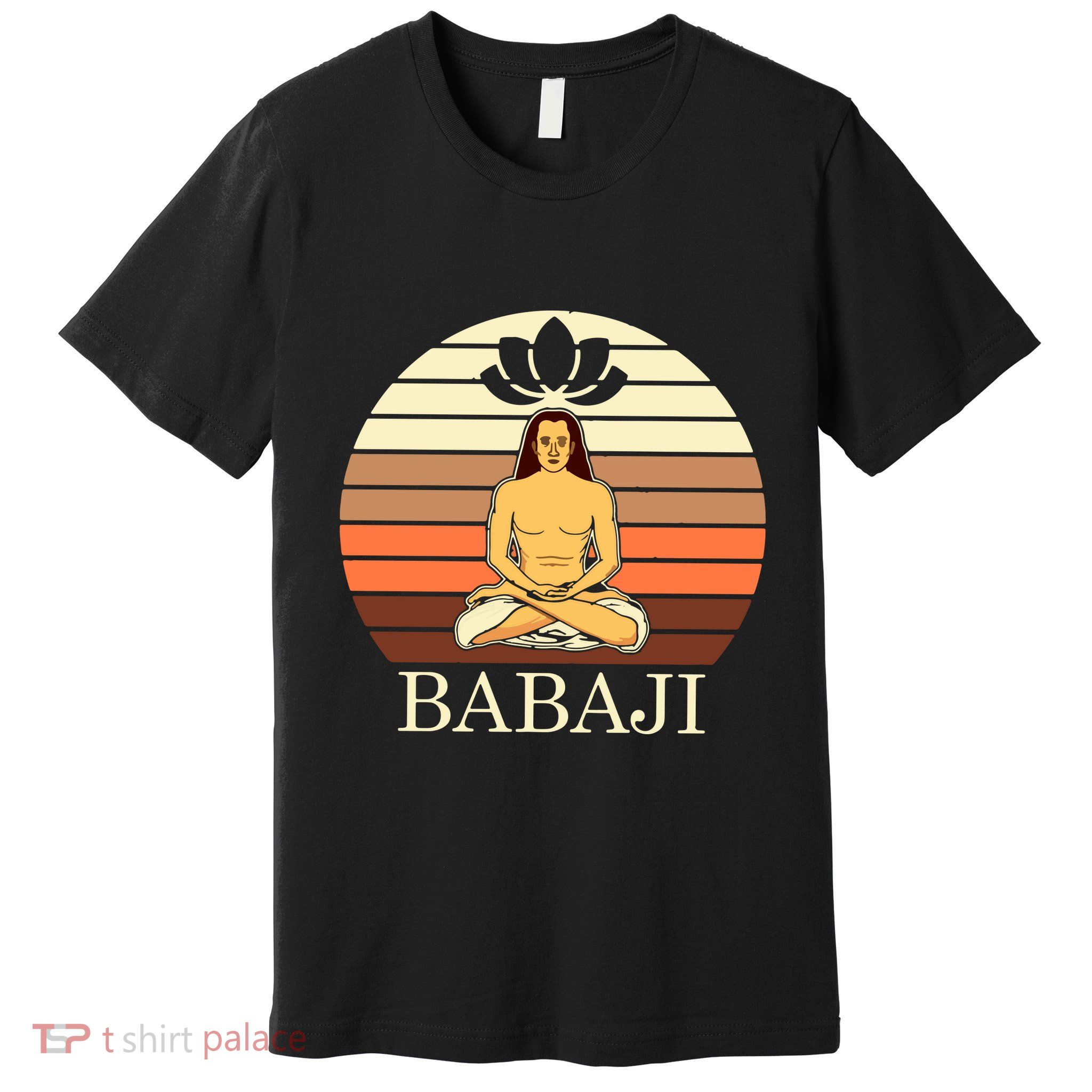 Mahavatar Babaji Hinduism Buddha Peace Master Fitness Poses Hoodie Premium T-Shirt