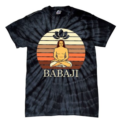 Mahavatar Babaji Hinduism Buddha Peace Master Fitness Poses Hoodie Tie-Dye T-Shirt