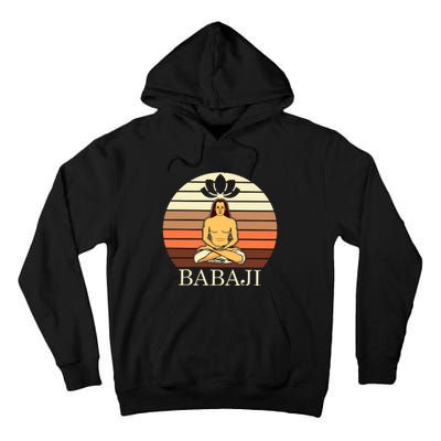 Mahavatar Babaji Hinduism Buddha Peace Master Fitness Poses Hoodie Tall Hoodie