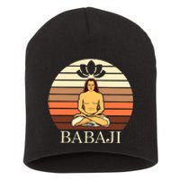 Mahavatar Babaji Hinduism Buddha Peace Master Fitness Poses Hoodie Short Acrylic Beanie