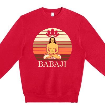 Mahavatar Babaji Hinduism Buddha Peace Master Fitness Poses Hoodie Premium Crewneck Sweatshirt