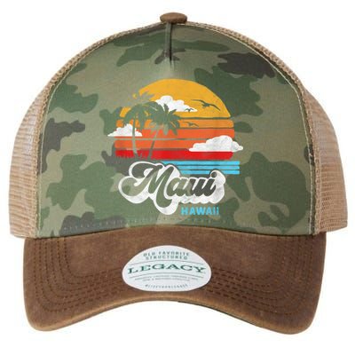 Maui Beach Hawaii Vintage Surf Legacy Tie Dye Trucker Hat