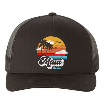 Maui Beach Hawaii Vintage Surf Yupoong Adult 5-Panel Trucker Hat