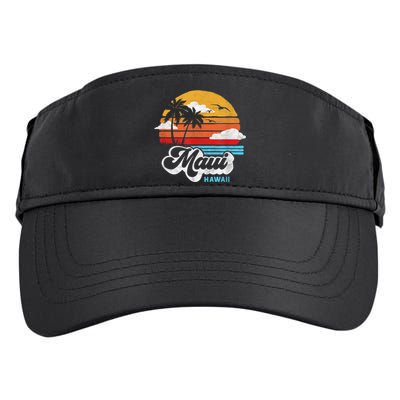 Maui Beach Hawaii Vintage Surf Adult Drive Performance Visor