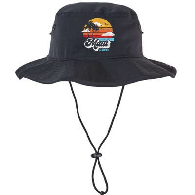 Maui Beach Hawaii Vintage Surf Legacy Cool Fit Booney Bucket Hat