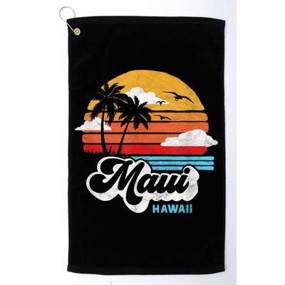Maui Beach Hawaii Vintage Surf Golf Towel