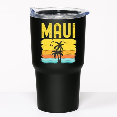 Maui Beach Hawaii Summer Vacation Hawaiian Sunset Vintage Tumbler