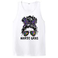 Messy Bun Hair Glasses New Orleans Carnival Mardi Gras Mama PosiCharge Competitor Tank