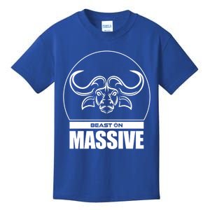 Massive Bull Head Beast Gym Fitness Training Workout Gains Gift Kids T-Shirt