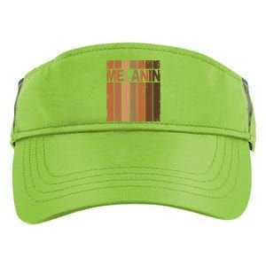 Melanin Black History Month Blm African American Juneteenth Gift Adult Drive Performance Visor