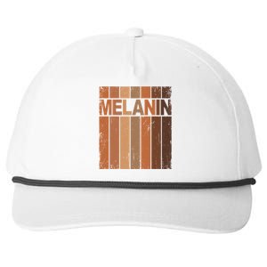 Melanin Black History Month Blm African American Juneteenth Gift Snapback Five-Panel Rope Hat