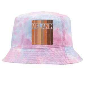 Melanin Black History Month Blm African American Juneteenth Gift Tie-Dyed Bucket Hat