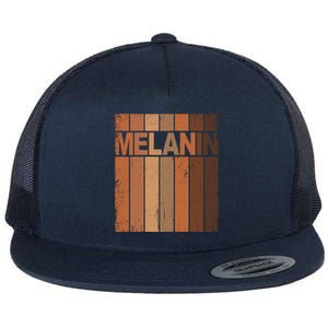 Melanin Black History Month Blm African American Juneteenth Gift Flat Bill Trucker Hat