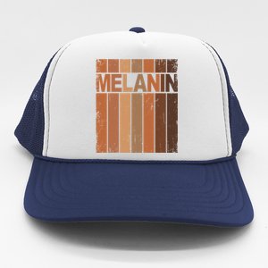 Melanin Black History Month Blm African American Juneteenth Gift Trucker Hat