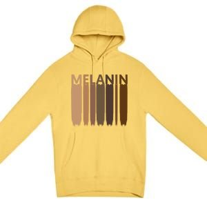 Melanin Black History Month Afrocentric Black Pride Cool Gift Premium Pullover Hoodie