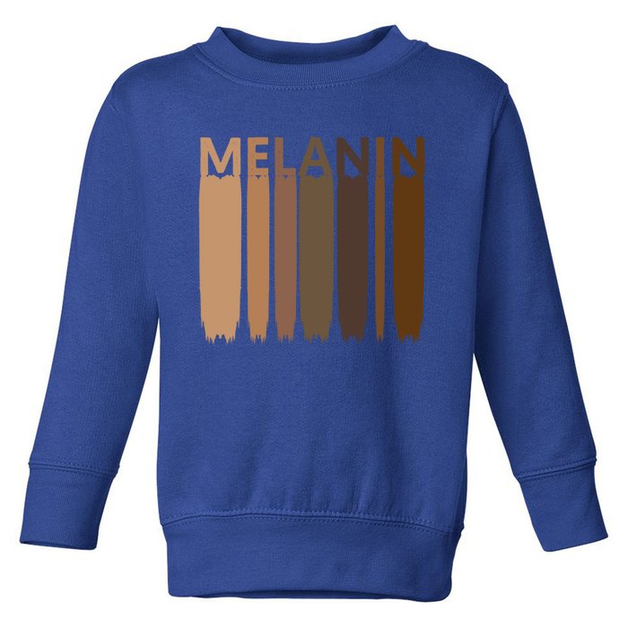 Melanin Black History Month Afrocentric Black Pride Cool Gift Toddler Sweatshirt