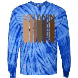 Melanin Black History Month Afrocentric Black Pride Cool Gift Tie-Dye Long Sleeve Shirt