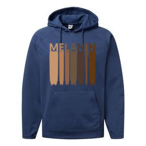 Melanin Black History Month Afrocentric Black Pride Cool Gift Performance Fleece Hoodie