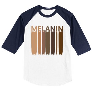 Melanin Black History Month Afrocentric Black Pride Cool Gift Baseball Sleeve Shirt