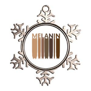 Melanin Black History Month Afrocentric Black Pride Cool Gift Metallic Star Ornament