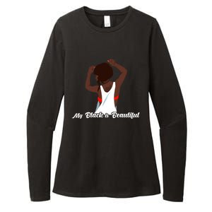 My Black Is Beautiful Proud Melanin Goddess Strong Roots Gift Womens CVC Long Sleeve Shirt