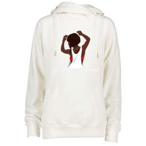 My Black Is Beautiful Proud Melanin Goddess Strong Roots Gift Womens Funnel Neck Pullover Hood