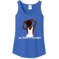 My Black Is Beautiful Proud Melanin Goddess Strong Roots Gift Ladies Essential Tank