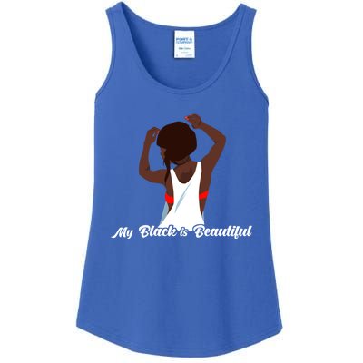 My Black Is Beautiful Proud Melanin Goddess Strong Roots Gift Ladies Essential Tank