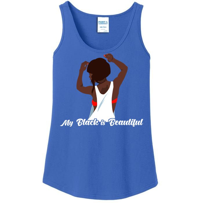 My Black Is Beautiful Proud Melanin Goddess Strong Roots Gift Ladies Essential Tank