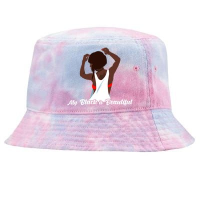 My Black Is Beautiful Proud Melanin Goddess Strong Roots Gift Tie-Dyed Bucket Hat